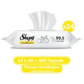 Sleepy Yenidoğan Islak Bebek Havlusu 24x40 (960 Yaprak) thumbnail 1
