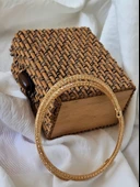 Akordiyon Sarmal Model Gold Renk Kumlu Hasır Tel Bileklik - 3