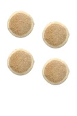 4 Adet Doğal Kabak Lifi Oval Yüz Kesesi Peeling Süngeri - 1