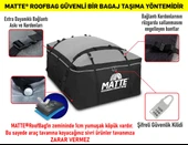 Matte Yeni Nesil Port Bagaj Araç Üstü Tavan Çantası - 3