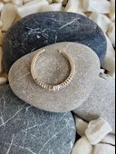 Taç Model Minimalist Taşlı Model Ayarlanabilir Silver Renk Çelik Yüzük - 2