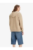 Levis Renksiz Erkek Kapüşon Normal Düz  Önden fermuarlı Sweatshirt A7770-0002 - 2