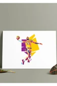Metal Baskı Parlak Duvar Tablosu - Lebron James Lakers thumbnail 2