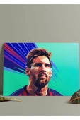 Metal Baskı Parlak Duvar Tablosu - Lionel Messi thumbnail 2
