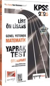 Yargı Yayınları 2026 KPSS Lise Ön Lisans Genel Yetenek Matematik Çek Kopart Yaprak Test - 1