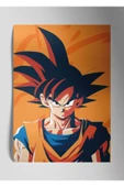 Metal Baskı Anime Duvar Tablosu - Goku - 1