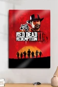 Metal Baskı Parlak Duvar Tablosu - RDR2 - Red Dead Redemption 2 - 1
