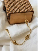 Düğüm Model Gold Renk Bileklik thumbnail 1