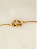 Düğüm Model Gold Renk Bileklik thumbnail 2