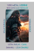 Ragnar Lodbrok, Vikings - Parlak Metal Baskı Tablo thumbnail 2