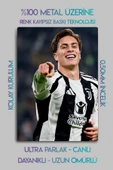 Metal Baskı, Kenan Yıldız Juventus, Juve - Parlak Dekoratif Sporcu Duvar Tablosu - 2