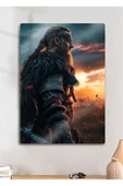 Ragnar Lodbrok, Vikings - Parlak Metal Baskı Tablo thumbnail 1