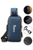Bellance BLG-50BL Su Geçirmez Şifre Kilidi USB Omuz Göğüs Çantası thumbnail 1