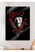 V for Vendetta - Metal Baskı Dekoratif Tablo - 1