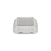 Şeker Kamışından Ekolojik Tek Bölmeli Yemek Kabı - 50 Adet - 4