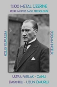 Metal Baskı - Mustafa Kemal Atatürk, 6'lı Dekoratif Tablo - 3