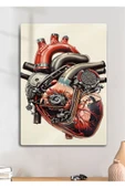 Kalp Motor Dekoratif Metal Baskı Duvar Tablosu thumbnail 1