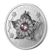 AgaKulche Maple Leaf Broş Gümüş Sikke Coin - 4