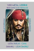 Karayip Korsanları, Jack Sparrow - Parlak Metal Baskı Tablo thumbnail 2