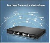 Longline 24 PORT FULL GIGABIT MANAGED SWITCH+2SFP SLOTS - 2