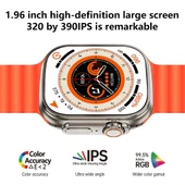 Ws28 Ultra 49mm Siri Tansiyon Ateş Nabız Ölçer Akıllı Saat - 2