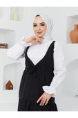 Kadın Jile Siyah Ve Gömlek Beyaz Takım - 2