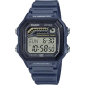 Casio WS-1600H-2AVDF Quartz Silikon Lacivert 10 ATM 42 mm Erkek Kol Saati - 1