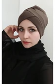 Kadın Fiyonklu Bone Kahverengi - 2