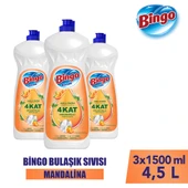 Bingo Sıvı Elde Bulaşık Deterjanı Mandalina 1500ml X 3 Adet - 1