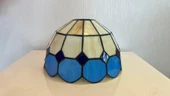 Yüceeller Tavan Vitray Avize 25cm 10" Mavi - 5