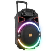 Mikado Bykalite MD-80KP 40W 7.4W 3600mAh Bataryalı Siyah 1 UHF UV Mikrofonlu USB/BT/TF/TWS/AUX 9V 2A Adaptörlü Toplantı-Parti Hop - 3