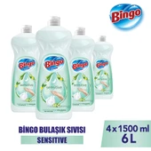 Bingo Sıvı Elde Bulaşık Deterjanı Sensitive 1500ml X 4 Adet - 1