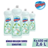 Bingo Sıvı Elde Bulaşık Deterjanı Sensitive 650ml X 4 Adet - 1