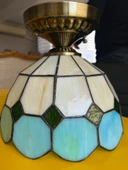 Yüceeller Tavan Vitray Eskitme Avize 25cm 10" Yeşil - 2