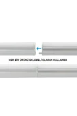 Cata Ct-2467 T5 Bant Armatürü Eklenebilir Anahtarlı 10W Ledli Beyaz Kasa Beyaz Işık 6400K 59cm - 3