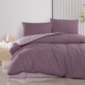 Schafer Home Mia Çift Kişilik Nevresim Takımı 4 Parça-Mürdüm - 1