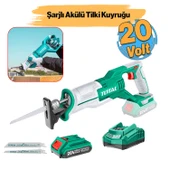 Total Şarjlı Akülü Tilki kuyruğu Testere Ahşap Metal Kemik Kesme 20 Volt 2.0 Ah 110 mm TRSLI11521 - 1