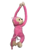 Sevimli Sesli Pembe Maymun Peluş Oyuncak 60CM - 2