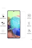 Glazef Samsung Galaxy A71 Ekran Koruyucu Cam Tam Uyumlu Temperli Cam Kırılmaz Cam - 1