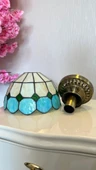 Yüceeller Tavan Vitray Eskitme Avize 30cm 12" Yeşil - 2