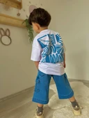 ERKEK ÇOCUK KOT CEP KAPRİ MODELLİ PAMUK ŞORTLU TAKIM - 3