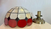 Yüceeller Tavan Vitray Eskitme Avize 30cm 12" Kırmızı - 3