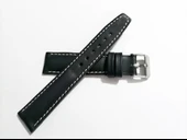 Fado Her Saate Uygun 18 MM Hakiki  Dana Derisi   ( 264) beyaz dikişli siyah thumbnail 1