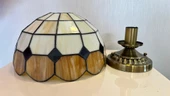 Yüceeller Tavan Vitray Eskitme Avize 30cm 12" Kahverengi - 2