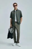 Lufian Bert Smart Erkek Chino Pantolon Slim Fit Yeşil - 5