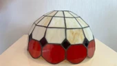 Yüceeller Tavan Vitray Avize 30cm 12" Kırmızı - 2
