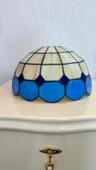 Yüceeller Tavan Vitray Avize 30cm 12" Mavi - 2