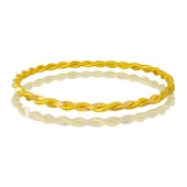 30 gr(gram) 22 Ayar İşçiliksiz Paftalı Burma Bilezik - 1