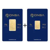 25 Gram (20+5) Külçe Altın 24 Ayar thumbnail 3