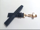 Fado Her Saate Uygun  Kelebek  Toka  20 mm   Hakiki Deri (242) ROSE TOKA  MAVİ - 1